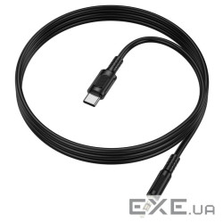 Кабель Borofone BL25B Jack 3.5mm(M) =>Type-C(M), 1м, Black, Box (Borofone BL25B / TcB)
