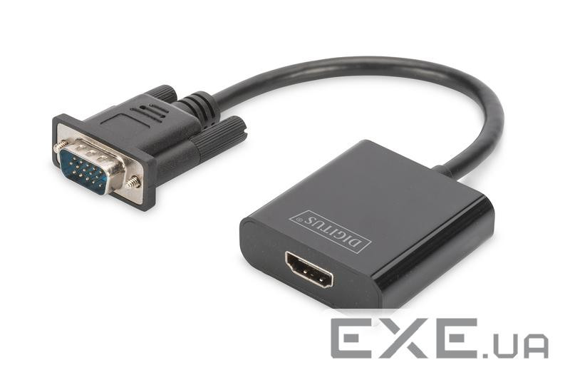 Перехідник VGA to HDMI (M/F), Full HD Digitus (DA-70473)