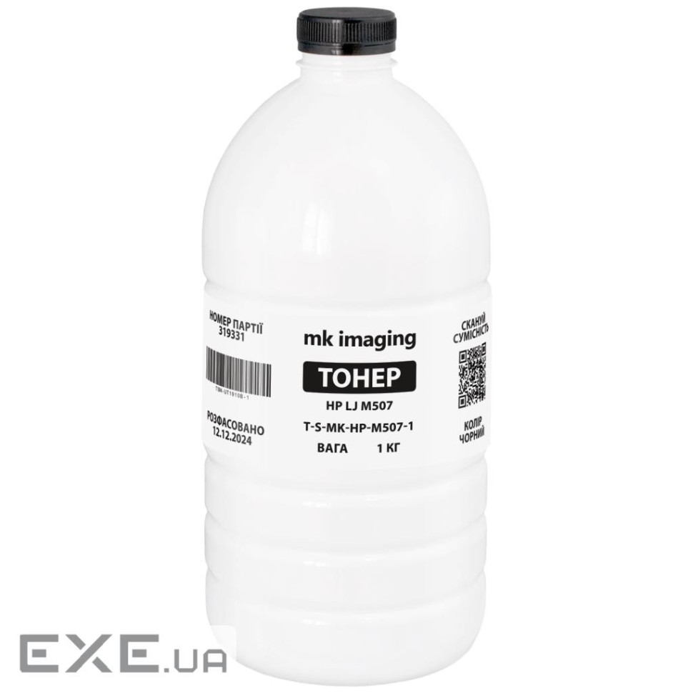 Тонер HP LJ M507, 1 кг MK Imaging (TSM-UT1910B-1)