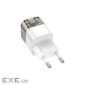 Мережевий зарядний пристрій HOCO C131A Platinum dual-port PD30W+QC3.0 charger(EU) Tr (6942007609821)