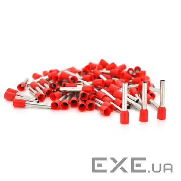 Кабельний наконечник VE4018, 4,0мм перетин кабелю, що стискається, довжина мідної трубки 18мм, ізоля