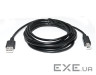 Кабель для принтера USB 2.0 AM/BM 3.0m Pro black REAL-EL (EL123500027)