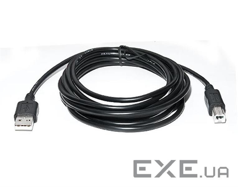 Кабель для принтера USB 2.0 AM/BM 3.0m Pro black REAL-EL (EL123500027)