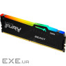 Модуль пам'яті KINGSTON FURY Beast RGB EXPO Black DDR5 6000MHz 16GB (KF560C36BBE2A-16)