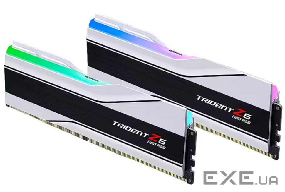Модуль пам'яті G.SKILL Trident Z5 Neo RGB Matte White DDR5 6000MHz 64GB (F5-6000J2636H32GX2-TZ5NRW)