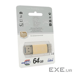 Флеш-накопичувач T&G 009 Star A, USB 3.0+Type-C, 64GB, Metal, Bli (T& (T& (T&G 009 Star A3 / 64)