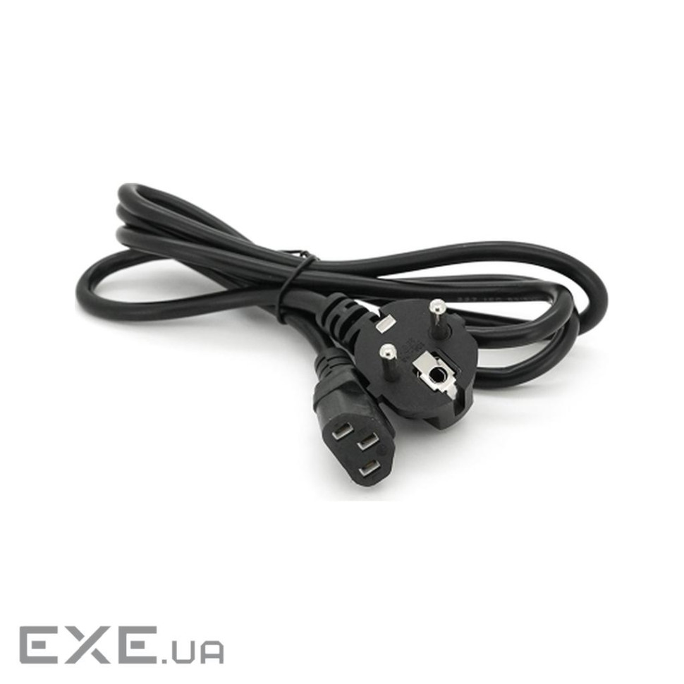 Кабель живлення VOLTRONIC Schuko PC-186 CEE7/17-C13, 1.5M, 0.5mm (PC-186 CEE7/17-C13-CCA15)