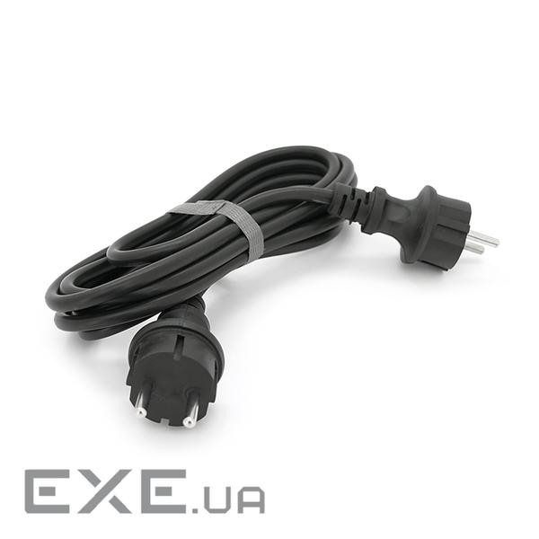 Кабель з двома литими вилками для підключення генератора, подовжувач 3 м ГОСТ 2х1 (С8-02х1,5-3-JJ) 1,5-3-JJ)