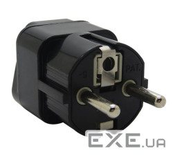 Перехідник живлення 220В AU/US/UK to EU, Black (S1008) AU/US/UK to EU, Black (S1008)