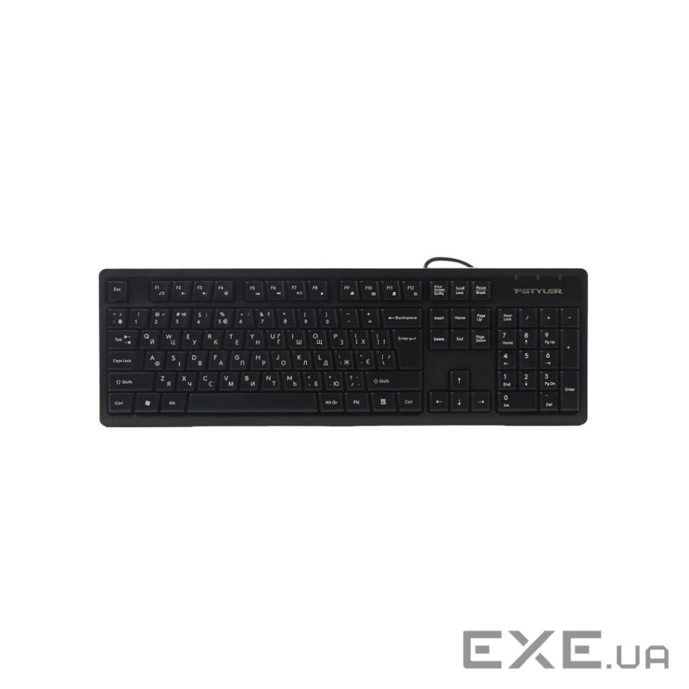 Клавіатура A4Tech FKS12 USB UA Black (4711421003155)