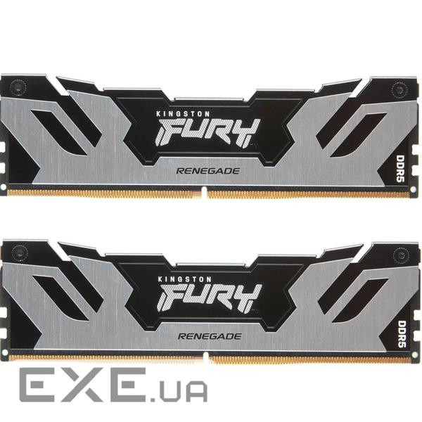 Модуль пам'яті KINGSTON FURY Renegade Black/Silver DDR5 7200MHz 32GB Kit 2x16GB (KF572C38RSK2-32)
