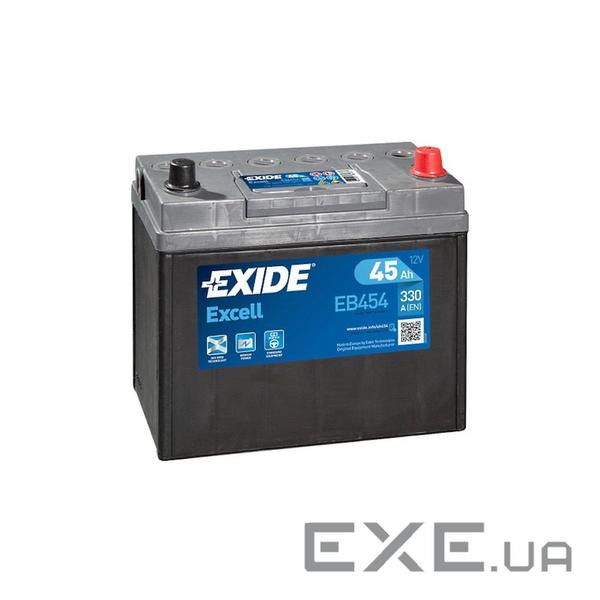Акумулятор автомобільний EXIDE EXCELL 45A (EB454)