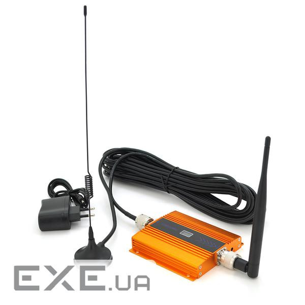 Комплект підсилювач GSM102-3G-4G 900МГц. Підсилювач однодіапазонний, антена прийому 10м кабелю, вбуд