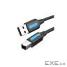 Кабель для принтера USB 2.0 AM/BM 10.0m ferrite black Vention (COQBL)