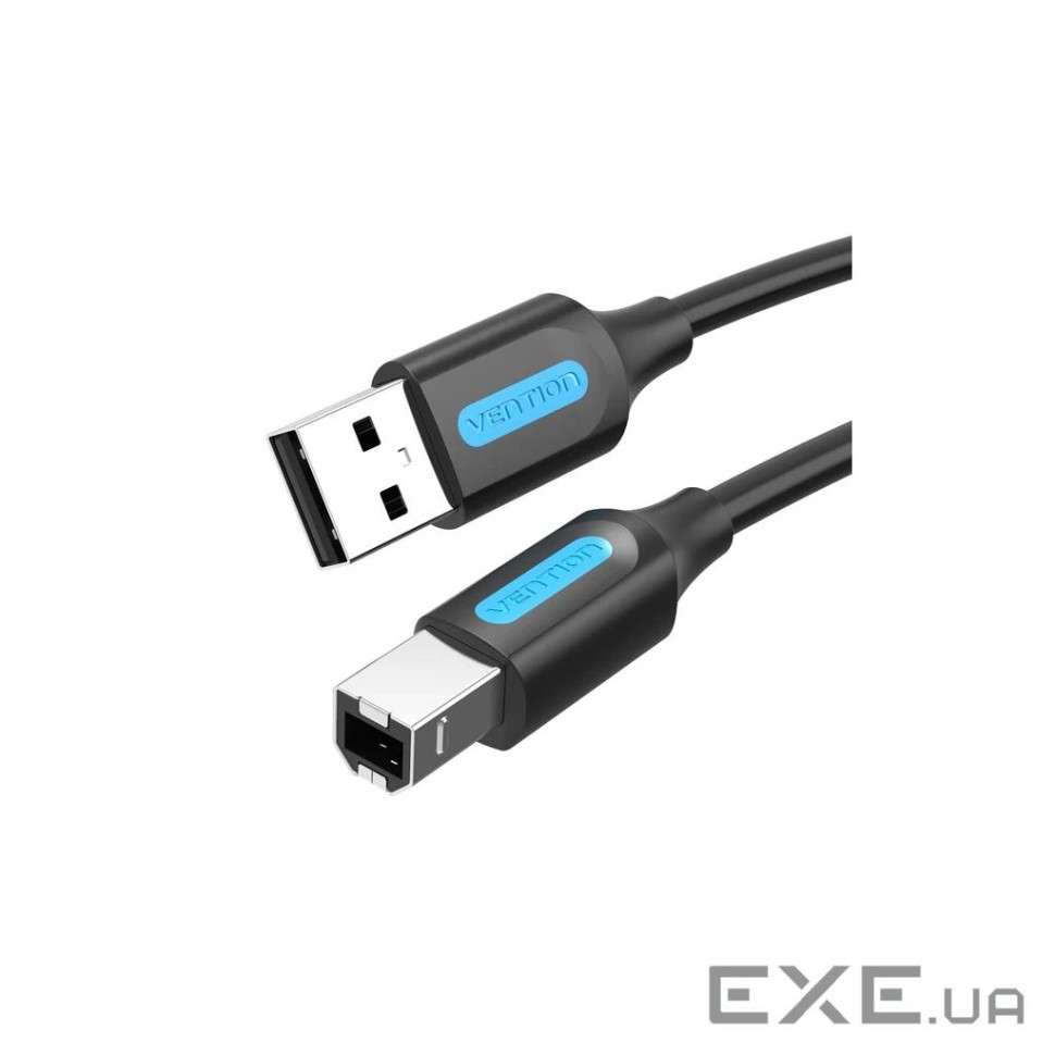Кабель для принтера USB 2.0 AM/BM 10.0m ferrite black Vention (COQBL)