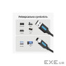 Кабель для принтера USB 2.0 AM/BM 10.0m ferrite black Vention (COQBL)
