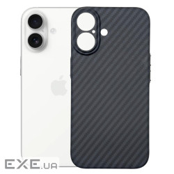 Чохол до мобільного телефона BeCover FIBRA Carbonite MagSafe Apple iPhone 17 Black (715406)