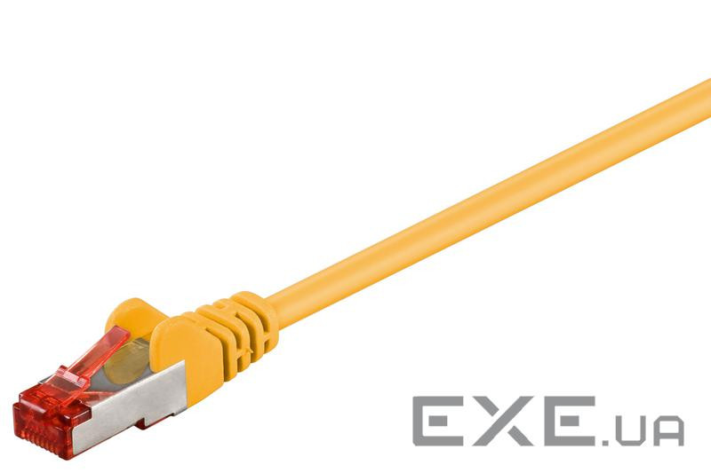 Патч-корд екранований RJ45 SFTP6 0.25m, patch AWG27 D = 6.0mm Gold Protect, жовтий (75.09.5453-10)
