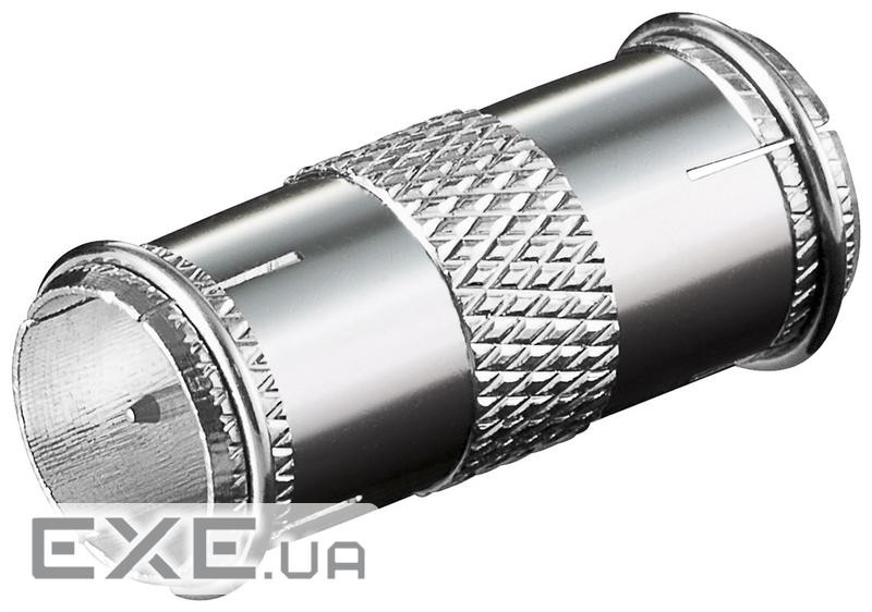 Перехідник антенний RF:F M/M,адаптер прямий (Quick) Cu,металік (75.06.7310-1) (75.06.7310-1)