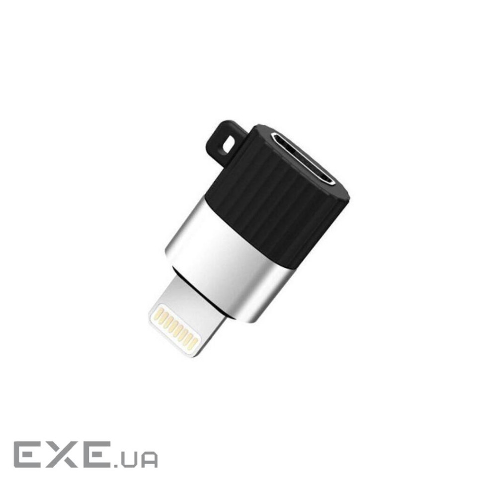 Адаптер XO NB149B micro USB-Lightning (F/M) Black (XO-NB149B-BK)