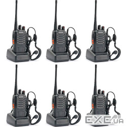Портативна рація Baofeng BF-888S Six Pack комплект 6 шт (2200000758996)