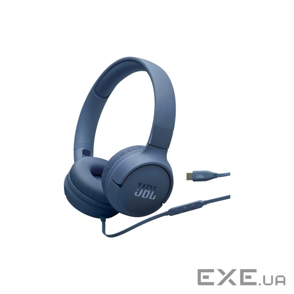 Навушники JBL Tune 520C USB-C Blue (JBLT520CBLU)