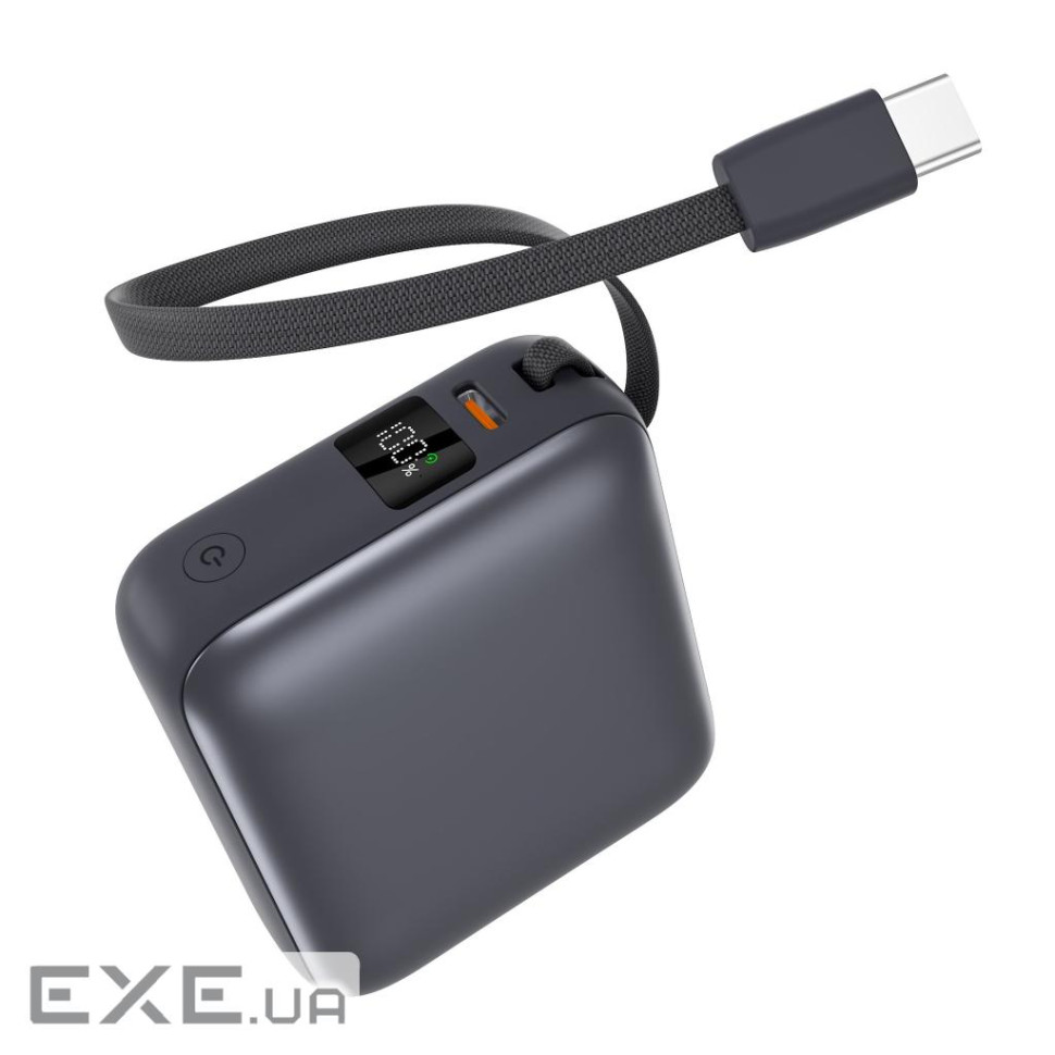 Батарея універсальна Vinga 10000 mAh 35W Display Cable (VPBB1035C)
