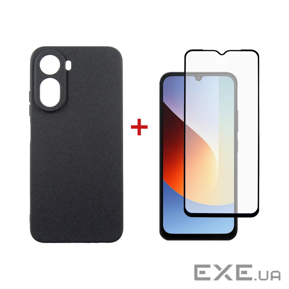 Чохол до мобільного телефона Dengos Carbon Cover + Glass Xiaomi Redmi A7 Pro Black (DG-KM-202)