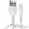 Кабель HOCO X20 Flash USB-A to Type-C 2м White (6957531068914)
