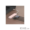 Концентратор J5create USB-C to 4xUSB-C 3.2 10Gbps rose (JCH345ER-N)