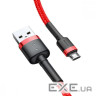 Дата кабель USB 2.0 AM to Micro 5P 1.0m 2.4A grey-black Baseus (CAMKLF-BG1)