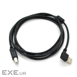 Кабель USB 2.0 RITAR AM / BM, 1.5m, кутовий 90&deg;, чорний (YT-AM / BM90-1.5B (YT-AM / BM90°-1.5B)