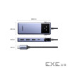 Концентратор Ugreen USB-C 7-in-1 3xUSB + 1xUSB-C + HDMI + RJ45 + PD 100W CM888 gray (45155)