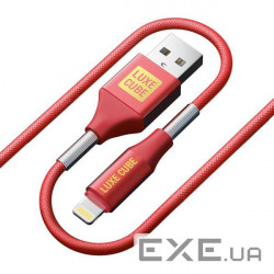 Кабель Luxe Cube Armored USB-Lightning, 1м, червоний (8886668686099)