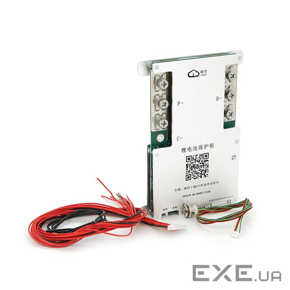 BMS плата JK-B2A8S30P Li-Ion / LiFePo4 / LTO 3S-8S, 300A, CAN / RS485, 0.3m&Omega,, Bluetooth, B