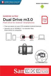Nakopichuvach SanDisk 256GB USB 3.0 Ultra Dual Drive m3.0 OTG (SDDD3-256G-G46)