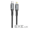 Дата кабель USB-C to Lightning 1.2m CBGPD30WTL1 30W grey Intaleo (1283126518089)