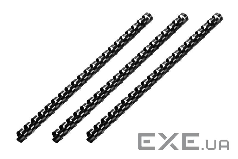 Пружина для палітурки 2E пл. 16мм (100 шт.) чорні (2E-PL16-100BL)