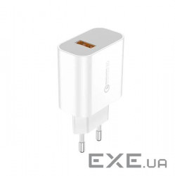 Зарядний пристрій Foneng EU46 QC3.0 Charger (1USBх3A) White (EU46-CH-IP) + кабель Lightnin
