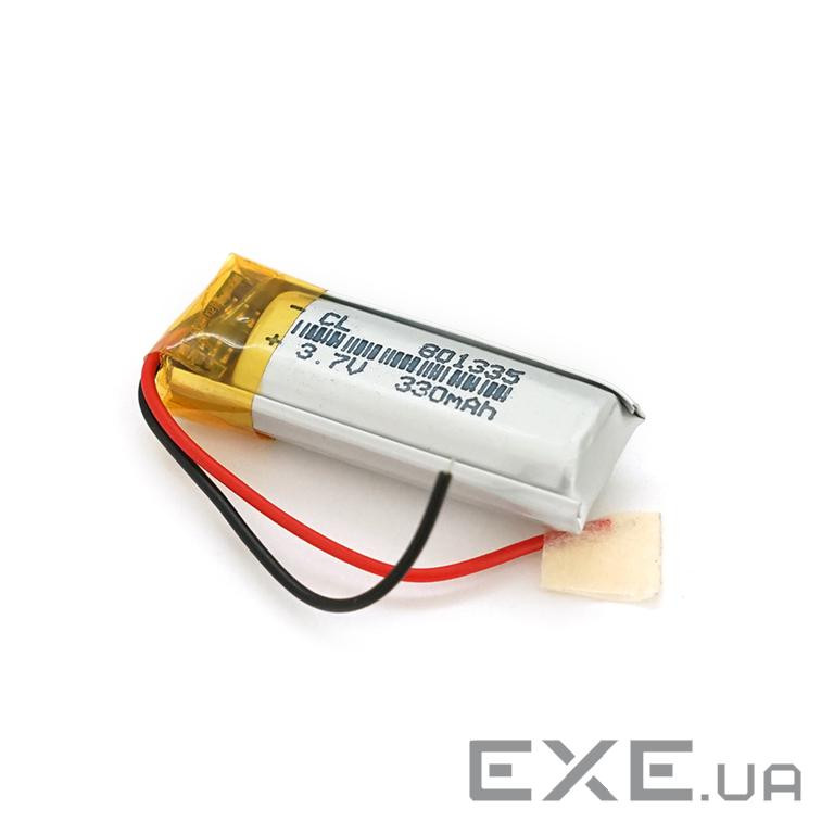 Літій-полімерний акумулятор 8*12*35mm (Li-ion 3.7В 330мА&middot,год) (801335) ) (801335)