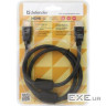 Кабель мультимедійний HDMI M to HDMI M 1.0m Defender (87340)