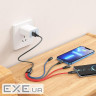 Кабель HOCO X76 4-in-1 USB-A to Lightning/Micro-USB/Type-C x 2 1м Black (6931474768650)