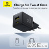 Зарядний пристрій Baseus 1xUSB-C 30W + 1xUSB + cable USB-C to USB-C 60W 1.0m (P1011160A113-01)