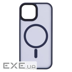 Чохол 2Е Basic для Apple iPhone 15, Soft Touch MagSafe Cover, Dark Blue (2E-IPH-15-OCLS-DL)