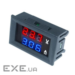 Світлодіодний цифровий вольтметр-амперметр постійного струму з подвійним дисплеєм DC0-100V 10A DC0-100V 10A