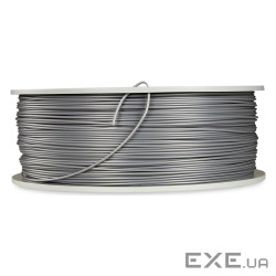 PLA-волокно Verbatim для 3D-принтера 1,75 мм, 1 кг -Сірий (сріблястий-металевий) (55319)