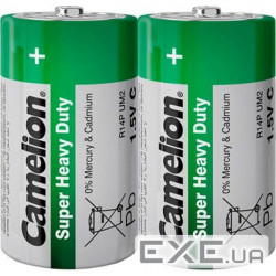 Батарейка CAMELION Super Heavy Duty Green C 2шт/уп (C-10100214) (4260033156440)