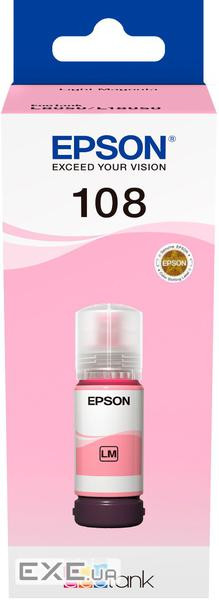 Контейнер з чорнилом Epson 108 EcoTank L8050/L18050 light magenta (C13T09C64A)