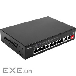 PoE комутатор 8 каналів 1000 Мбіт/с + 2G uplink (TV993574)