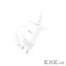 Зарядний пристрій HOCO C104A USB-C PD20W + cable USB-C to Lightning white (6931474782908)